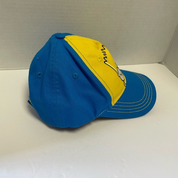 Bart Simpson Kids Cap Bright Blue & Yellow Embroidered Design - Picture 2 of 3